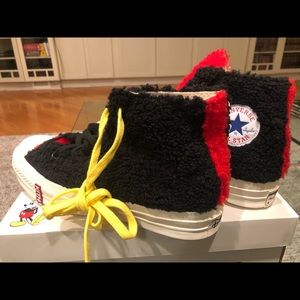 Kith x Disney Chuck Taylor size 8 Fur High Top